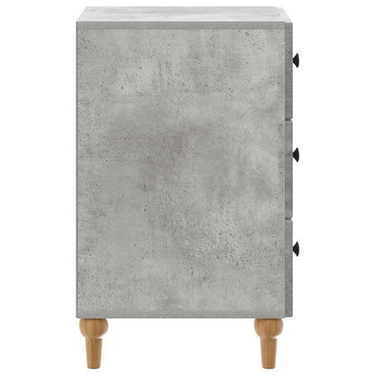 Nachtkastje met lade Betongrijs 43x 41 x 66,5 cm Bewerkt hout