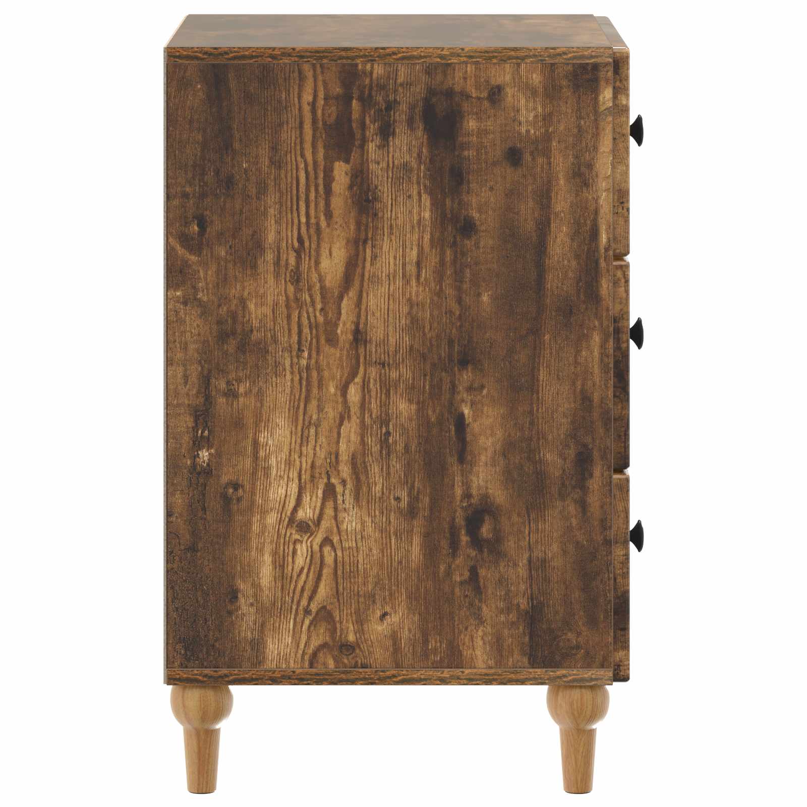 Nachtkastje Gerookt eiken 43x 41 x 66,5 cm Bewerkt hout