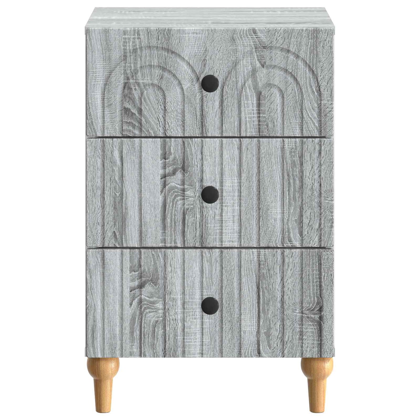 Nachtkastje met lade Grijs sonoma 43x 41 x 66,5 cm Bewerkt hout