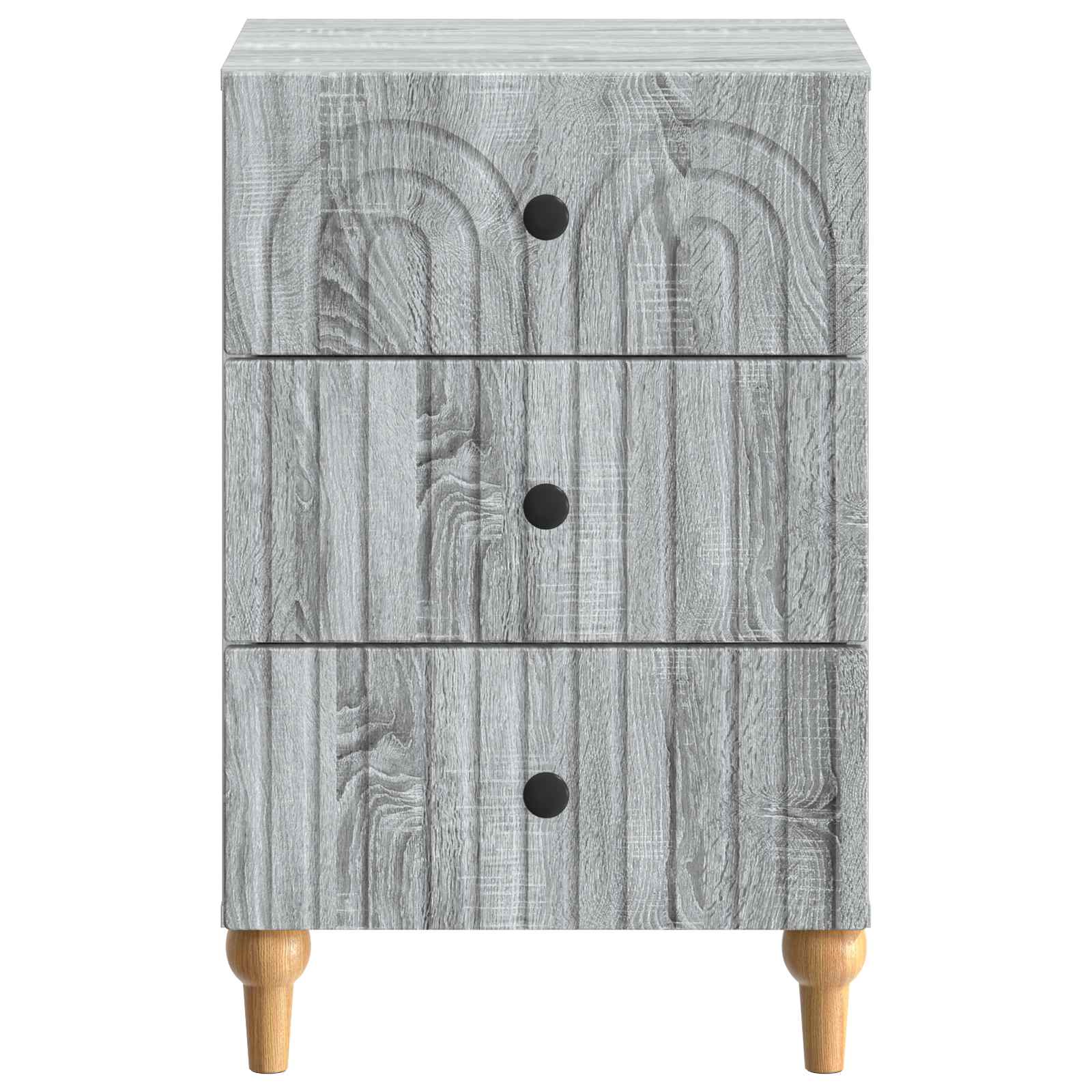 Nachtkastje met lade Grijs sonoma 43x 41 x 66,5 cm Bewerkt hout