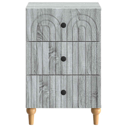 Nachtkastje met lade Grijs sonoma 43x 41 x 66,5 cm Bewerkt hout
