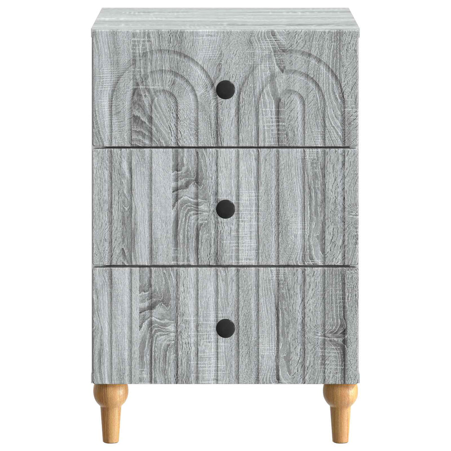 Nachtkastje met lade Grijs sonoma 43x 41 x 66,5 cm Bewerkt hout