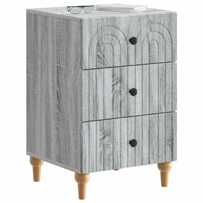 Nachtkastje met lade Grijs sonoma 43x 41 x 66,5 cm Bewerkt hout