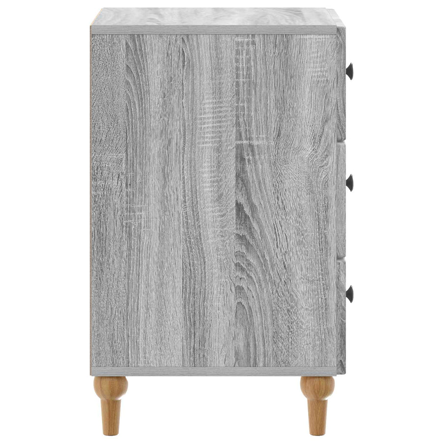 Nachtkastje met lade Grijs sonoma 43x 41 x 66,5 cm Bewerkt hout