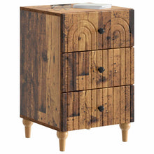 Nachtkastje met lade Oud hout 43x 41 x 66,5 cm Bewerkt hout