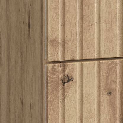 Nachtkastje Artisanaal eiken 43x 41 x 66,5 cm Bewerkt hout