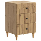 Nachtkastje 43x41x66,5 cm bewerkt hout