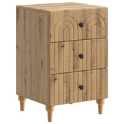 Nachtkastje 43x41x66,5 cm bewerkt hout