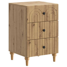 Nachtkastje Artisanaal eiken 43x 41 x 66,5 cm Bewerkt hout