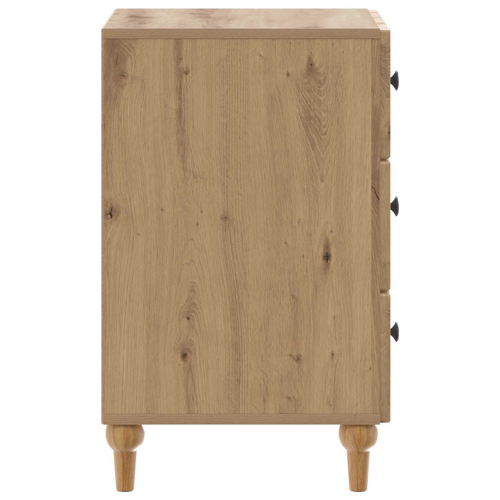 Nachtkastje Artisanaal eiken 43x 41 x 66,5 cm Bewerkt hout
