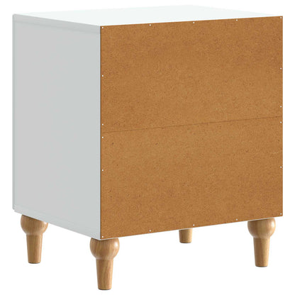 Nachtkastje 2 pcs Wit 43 x 34,5 x 50 cm Bewerkt hout