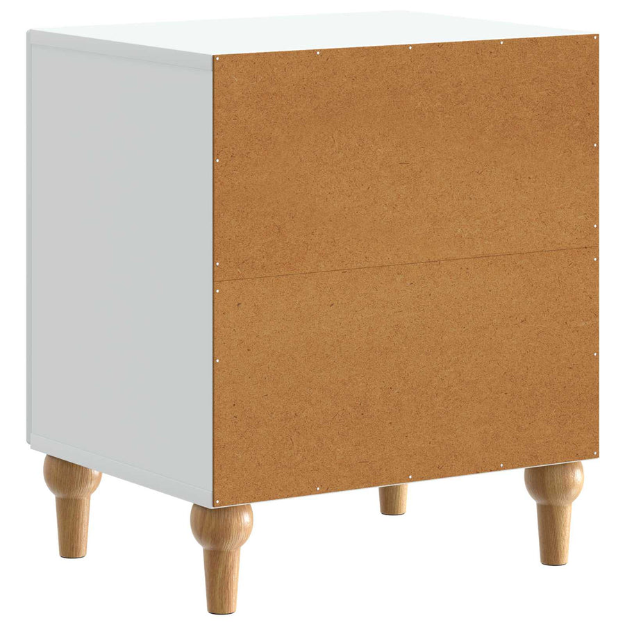 Nachtkastje 2 pcs Wit 43 x 34,5 x 50 cm Bewerkt hout