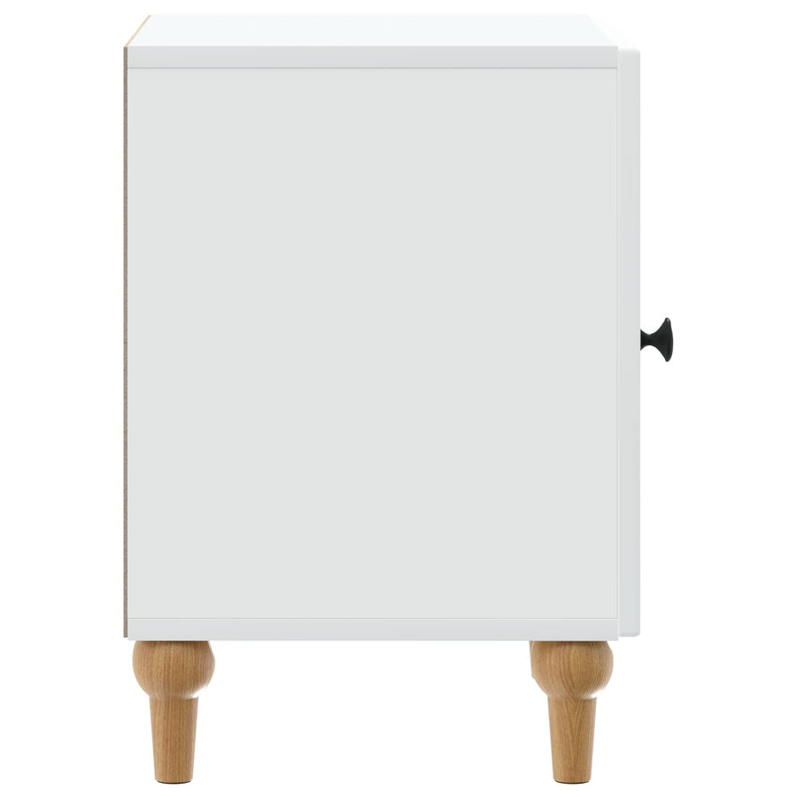 Nachtkastje 2 pcs Wit 43 x 34,5 x 50 cm Bewerkt hout