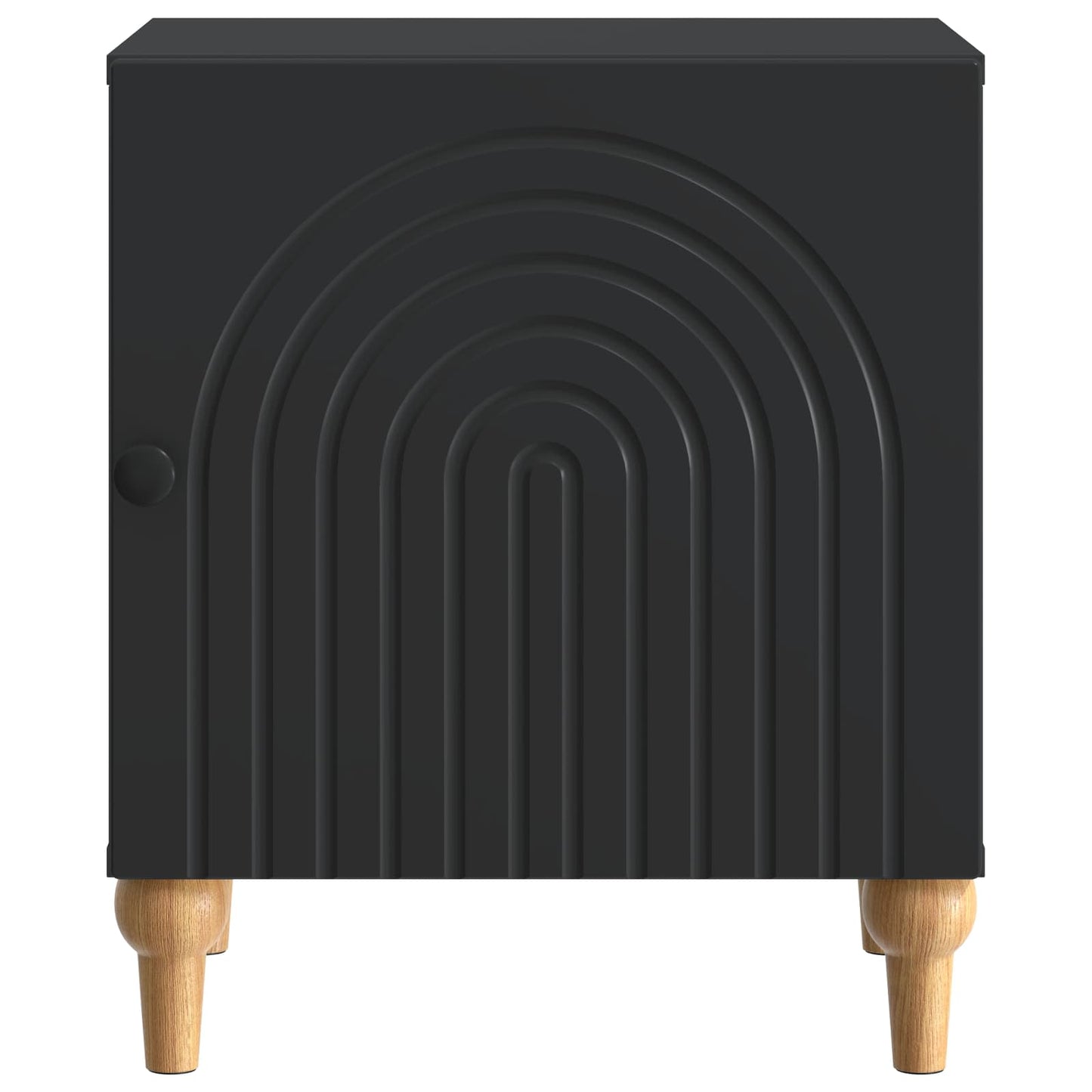 Nachtkastje 2 pcs Zwart 43 x 34,5 x 50 cm Bewerkt hout