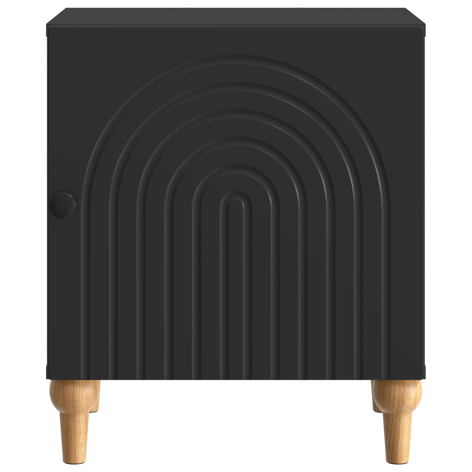 Nachtkastje 2 pcs Zwart 43 x 34,5 x 50 cm Bewerkt hout