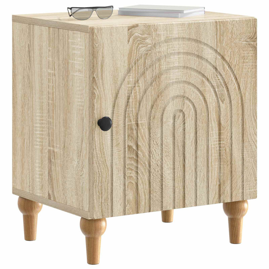 Nachtkastje Sonoma Eiken 43 x 34,5 x 50 cm Bewerkt hout