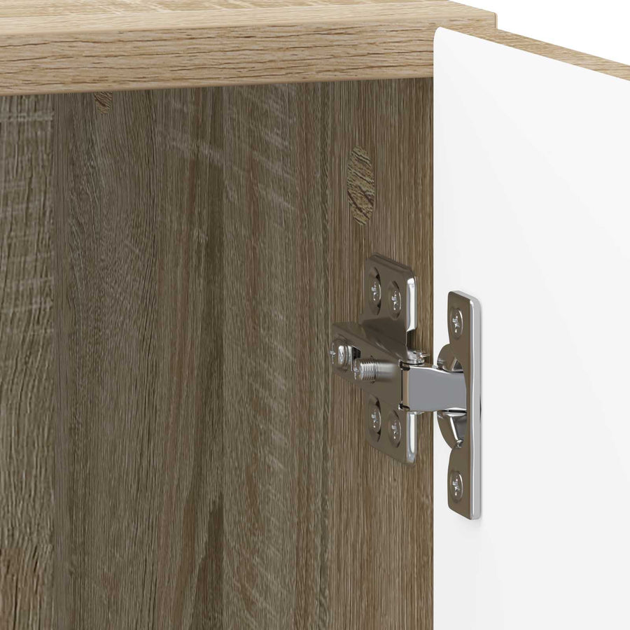 Nachtkastje 2 pcs Sonoma Eiken 43 x 34,5 x 50 cm Bewerkt hout
