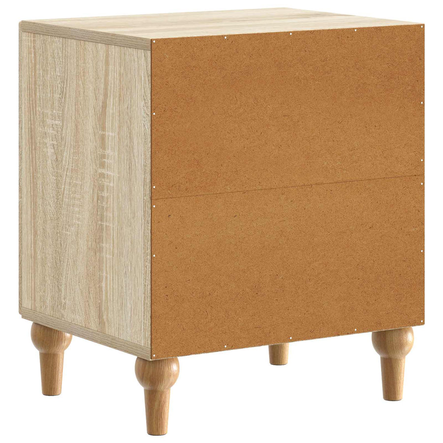 Nachtkastje 2 pcs Sonoma Eiken 43 x 34,5 x 50 cm Bewerkt hout