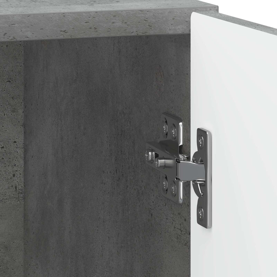 Nachtkastje 2 pcs Betongrijs 43 x 34,5 x 50 cm Bewerkt hout