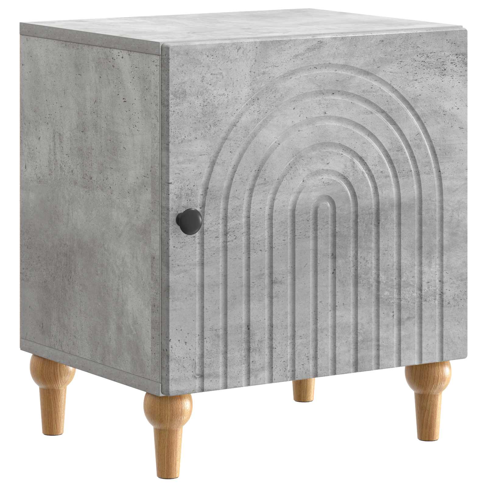 Nachtkastje 2 pcs Betongrijs 43 x 34,5 x 50 cm Bewerkt hout