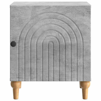 Nachtkastje 2 pcs Betongrijs 43 x 34,5 x 50 cm Bewerkt hout