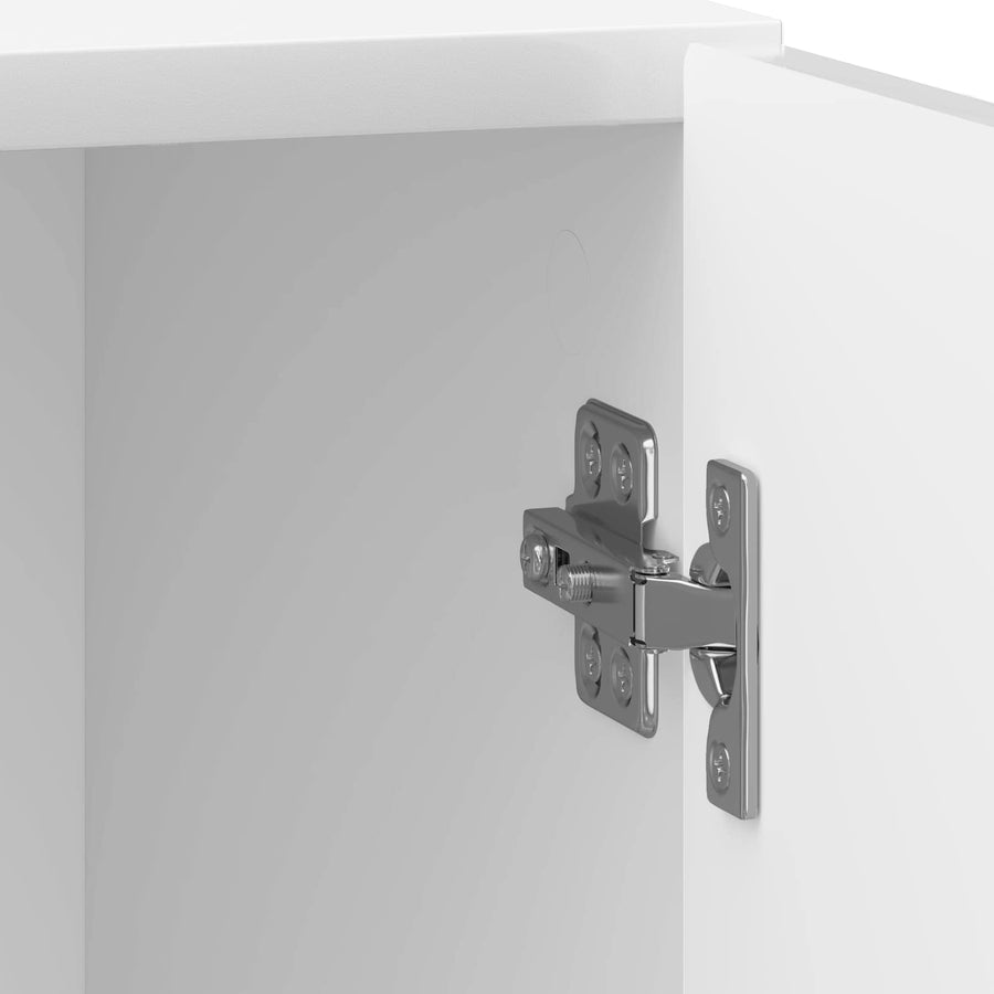 Nachtkastje 2 pcs Hoogglans Wit 43 x 34,5 x 50 cm Bewerkt hout