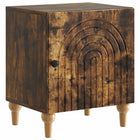 Bedside cabinet Smoked oak 43 x 34.5 x 50 cm Engineered wood