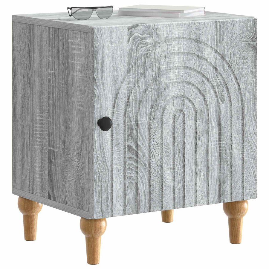 Nachtkastje Grijs sonoma 43 x 34,5 x 50 cm Bewerkt hout