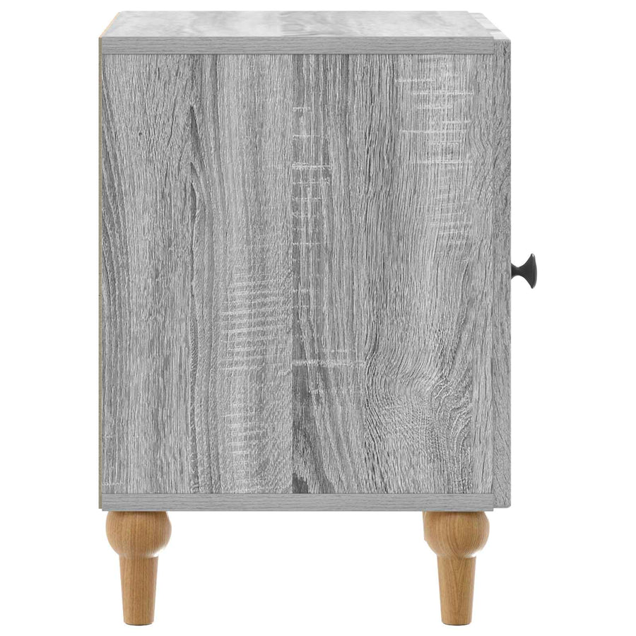 Nachtkastje Grijs sonoma 43 x 34,5 x 50 cm Bewerkt hout