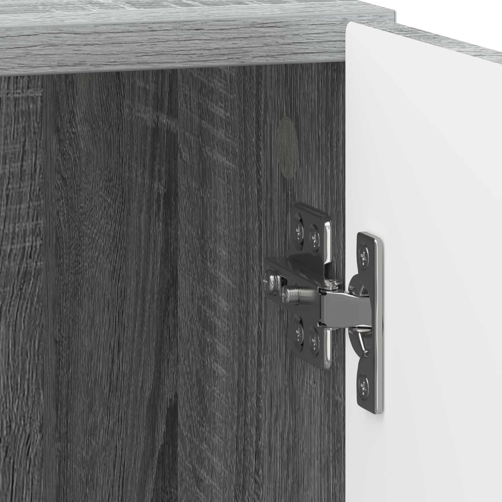 Nachtkastje 2 pcs Grijs sonoma 43 x 34,5 x 50 cm Bewerkt hout