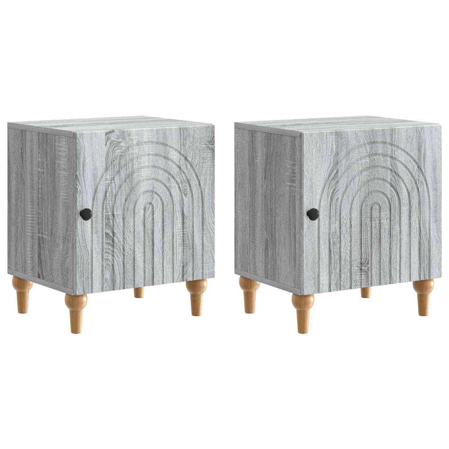 Nachtkastje 2 pcs Grijs sonoma 43 x 34,5 x 50 cm Bewerkt hout