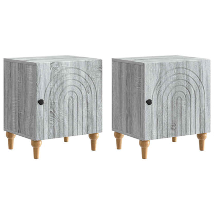 Nachtkastje 2 pcs Grijs sonoma 43 x 34,5 x 50 cm Bewerkt hout