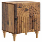 Nachtkastje bewerkt hout 43x34,5x50 cm