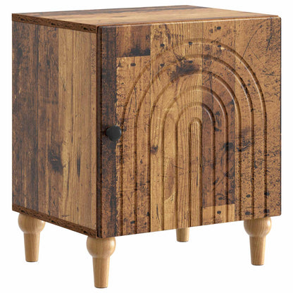 Nachtkastje Oud hout 43 x 34,5 x 50 cm Bewerkt hout