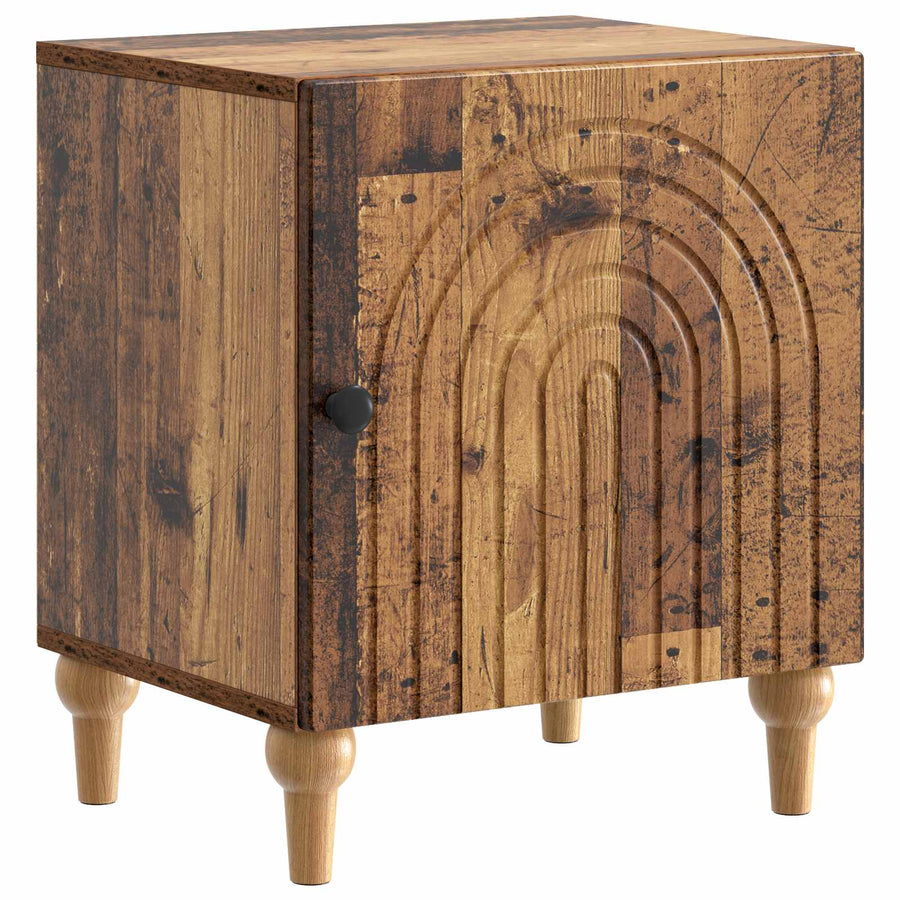 Nachtkastje Oud hout 43 x 34,5 x 50 cm Bewerkt hout