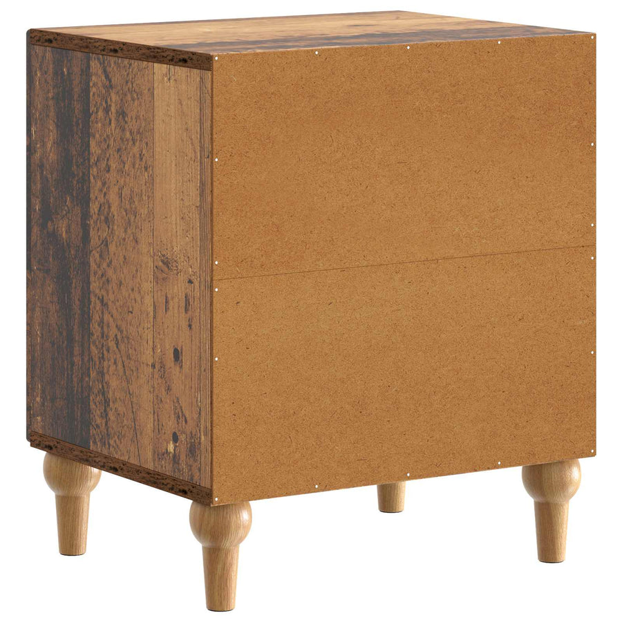Nachtkastje Oud hout 43 x 34,5 x 50 cm Bewerkt hout