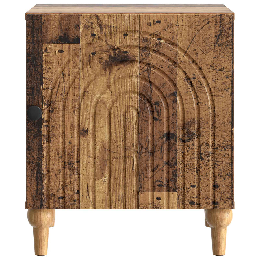 Nachtkastje Oud hout 43 x 34,5 x 50 cm Bewerkt hout