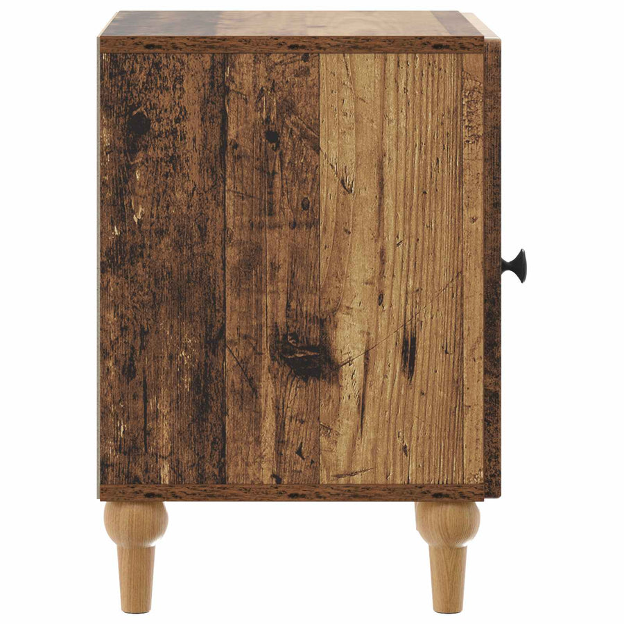 Nachtkastje Oud hout 43 x 34,5 x 50 cm Bewerkt hout