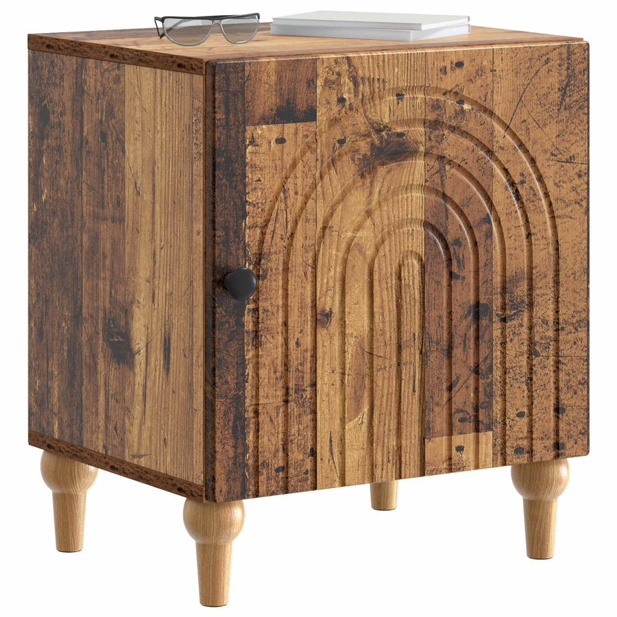 Nachtkastje 2 pcs Oud hout 43 x 34,5 x 50 cm Bewerkt hout