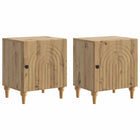 Nightstand 2 pcs Artisanal oak 43 x 34.5 x 50 cm