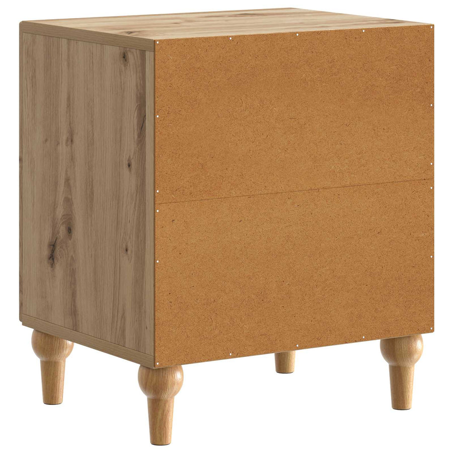 Nachtkastje 2 pcs Artisanaal eiken 43 x 34,5 x 50 cm