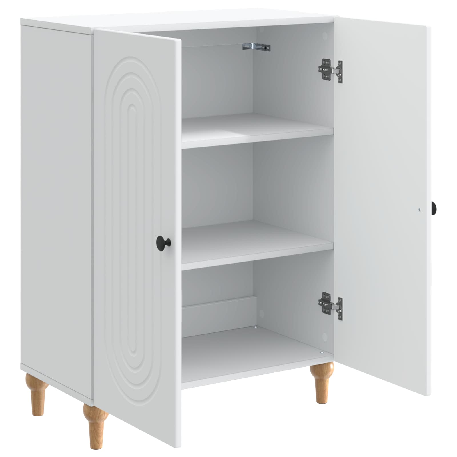 Dressoir Wit 66 x 34,5 x 90 cm Bewerkt hout