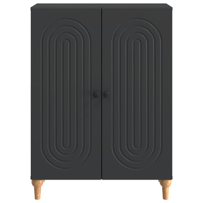 Dressoir Zwart 66 x 34,5 x 90 cm Bewerkt hout