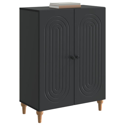 Dressoir Zwart 66 x 34,5 x 90 cm Bewerkt hout