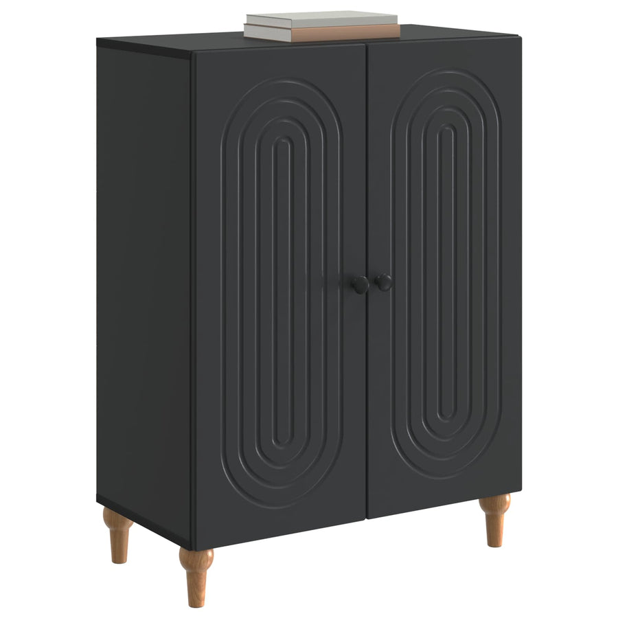 Dressoir Zwart 66 x 34,5 x 90 cm Bewerkt hout