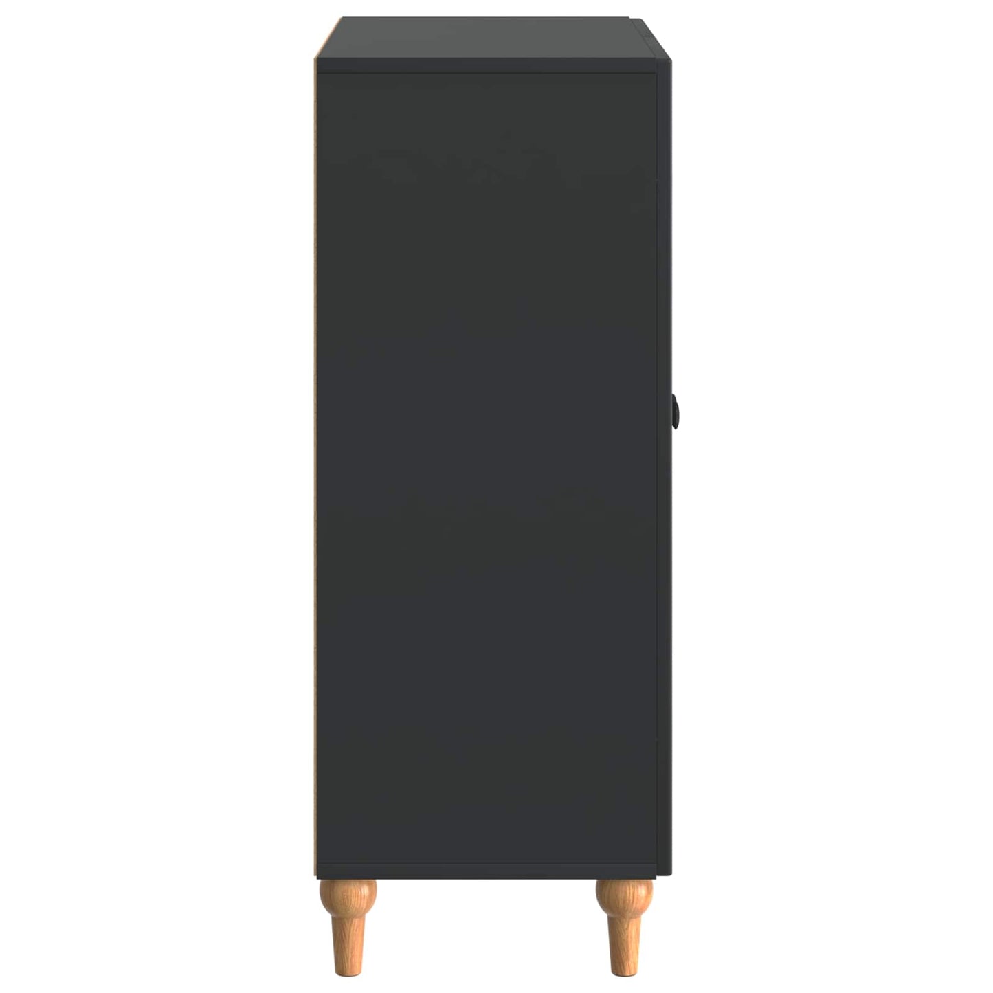 Dressoir Zwart 66 x 34,5 x 90 cm Bewerkt hout