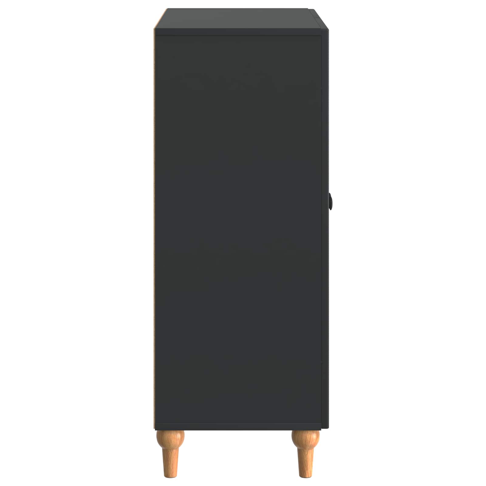 Dressoir Zwart 66 x 34,5 x 90 cm Bewerkt hout