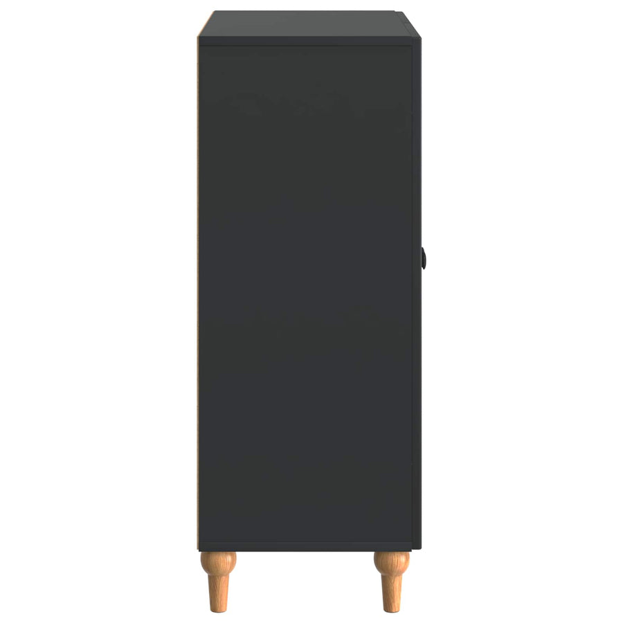 Dressoir Zwart 66 x 34,5 x 90 cm Bewerkt hout