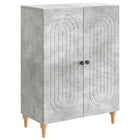 Dressoir 66x34,5x90 cm betongrijs bewerkt hout
