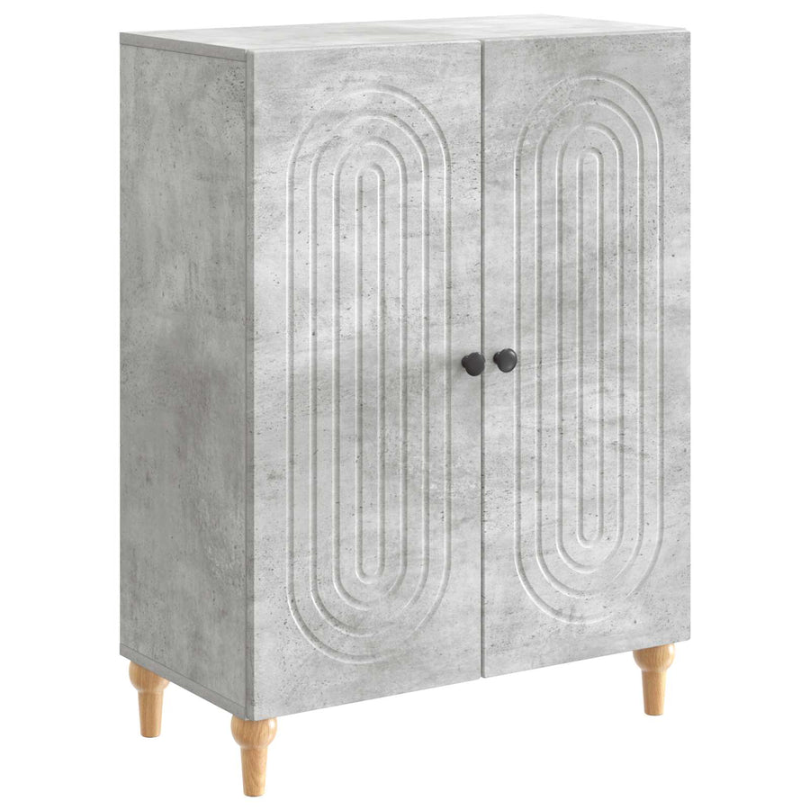 Dressoir Betongrijs 66 x 34,5 x 90 cm Bewerkt hout